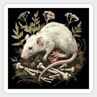 rat bones death Sticker